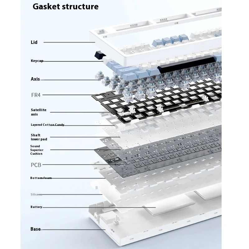 حار Ajazz Ak35i V3 لوحة المفاتيح الميكانيكية السلكية 104 مفتاح Esports لعبة مفتاح المكونات الساخنة مشقوق تحديد المواقع لوحة وظيفة الوسائط المتعددة