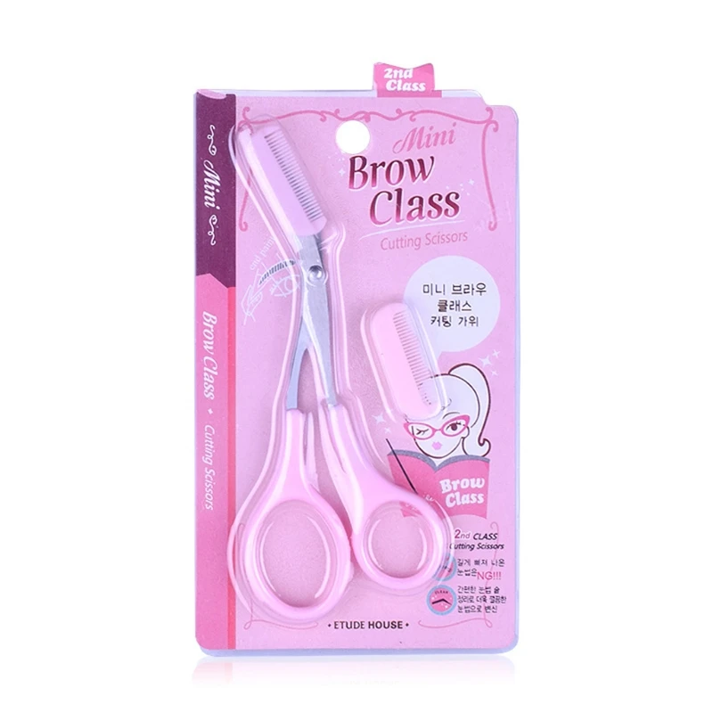 Chuyên nghiệp Thép không gỉ Kéo Cắt Lông Mày với Lược Cong Tông Đơ Cắt Chải Lông Máy Cạo Râu Tóc Làm Đẹp Dropshipping