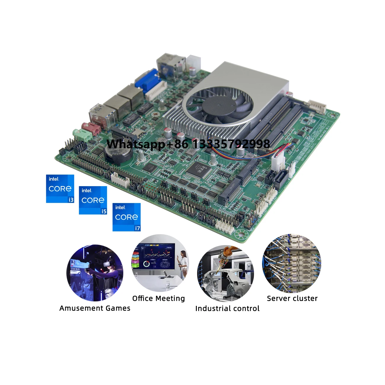 

Inter Tiger Lake I3 I5 I7 11th Gen Processor DDR4 Four Display Lvds 5G WiFi Industrial Mini Itx Motherboard with Cpu