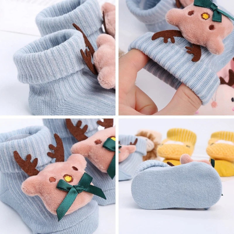 Cotton Cute Cartoon Baby Socks Toddler Anti Slip Floor Socks for Girl Boy Unisex Newborn Infant Accessories Four Season