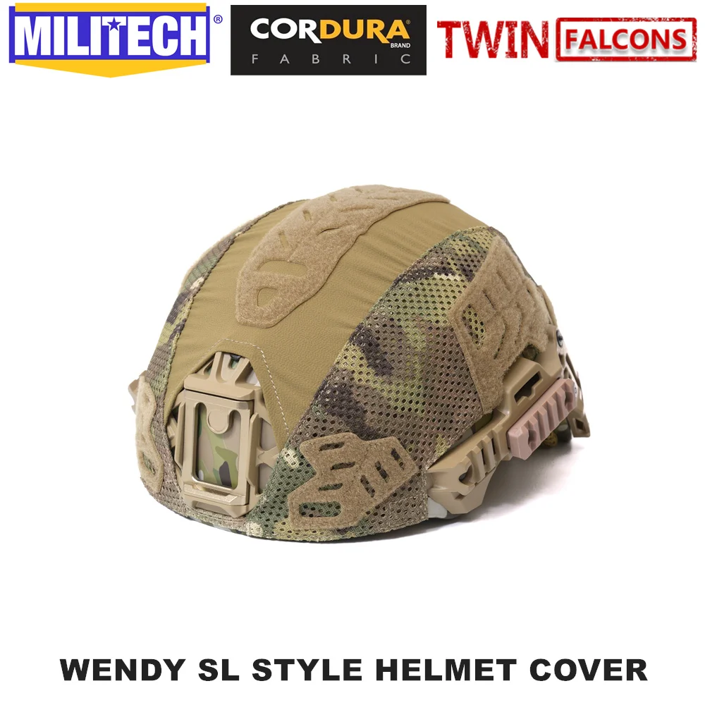 MILITECH TWINFALCON Tactical Helmet Cover For Wendy SL High Cut Ballistic Helmet Cover