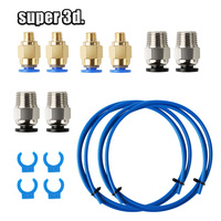 Bowden PTFE Tubing 2*4MM 1.75mm With PC4-M6 Fittings PC4-M10 Pneumatic Fittings for Creality Ender 3/3 Pro, CR-10/10S 3D Printer