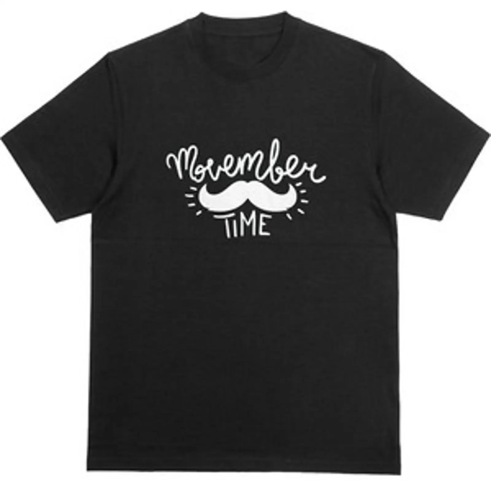 T-shirt MOVEMBER TIME pour la lutte contre le cancer du sein, motif moustache, pour homme, sensibilisation à la santé, style vintage, graphique délavé, unisexe, confortable et doux