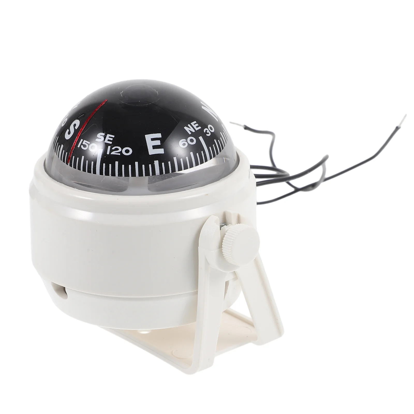 كرة بوصلة السيارة عالية القوة من الأكريليك على شكل دائري لتزيين لوحة القيادة للسيارات مناسبة للملاحة في شاحنة قارب السيارة