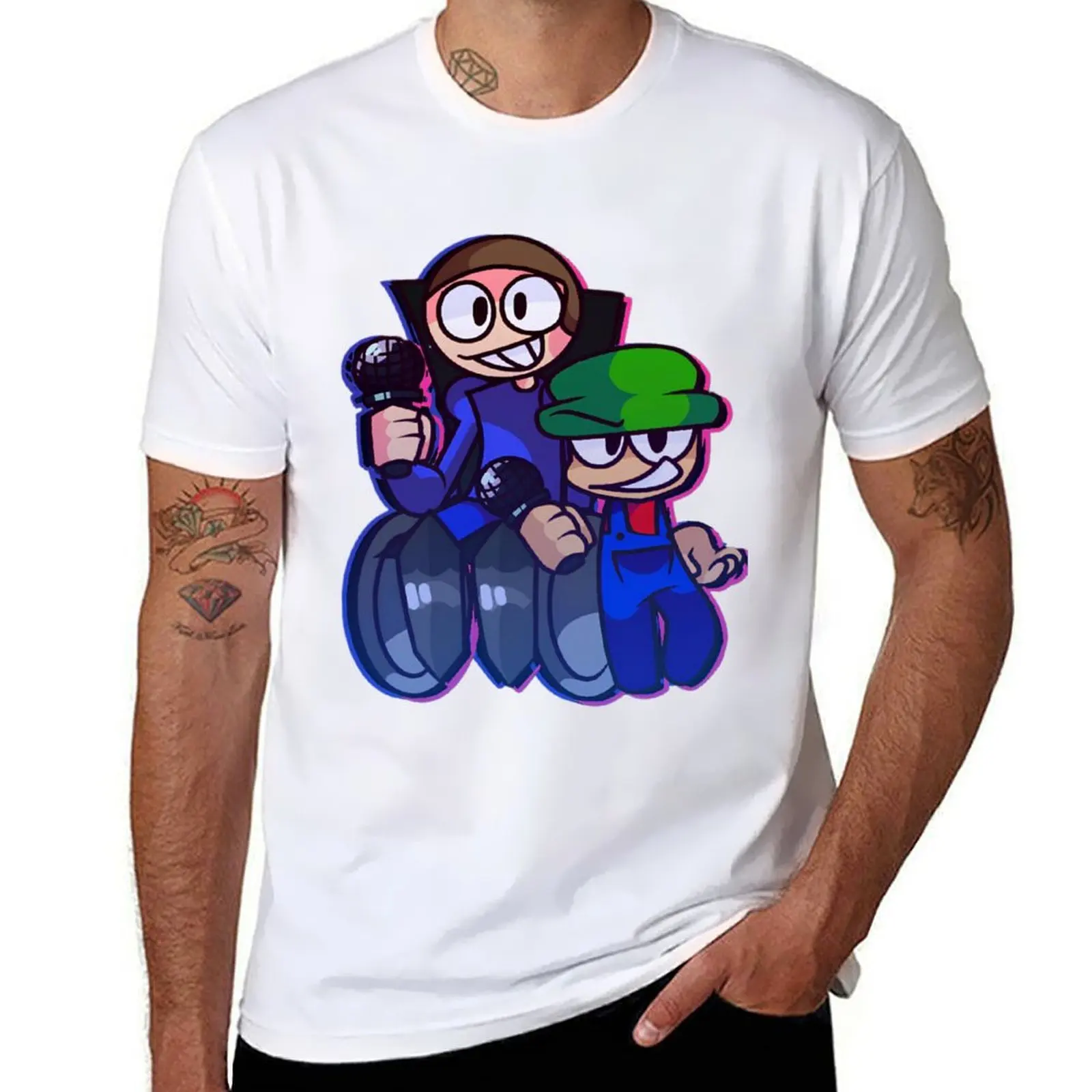 

dave and bombi fnf T-Shirt anime t shirts for man t shirt custom print T-Shirt