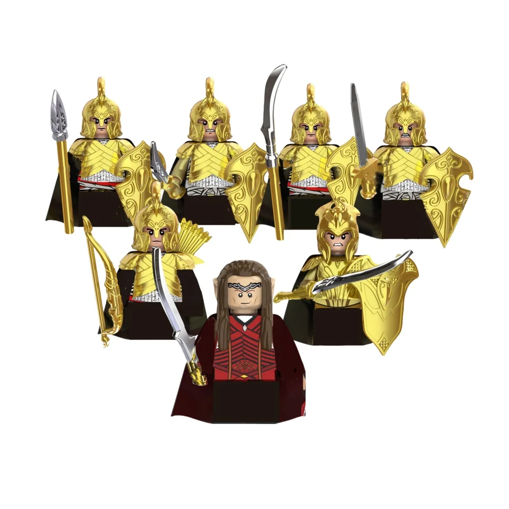 شخصيات فارس القرون الوسطى لعبة خواتم الرب الجندي Orcs الجان Azog عفريت سورون أراغورن الحروب بنة سطح المكتب الديكور هدية #4