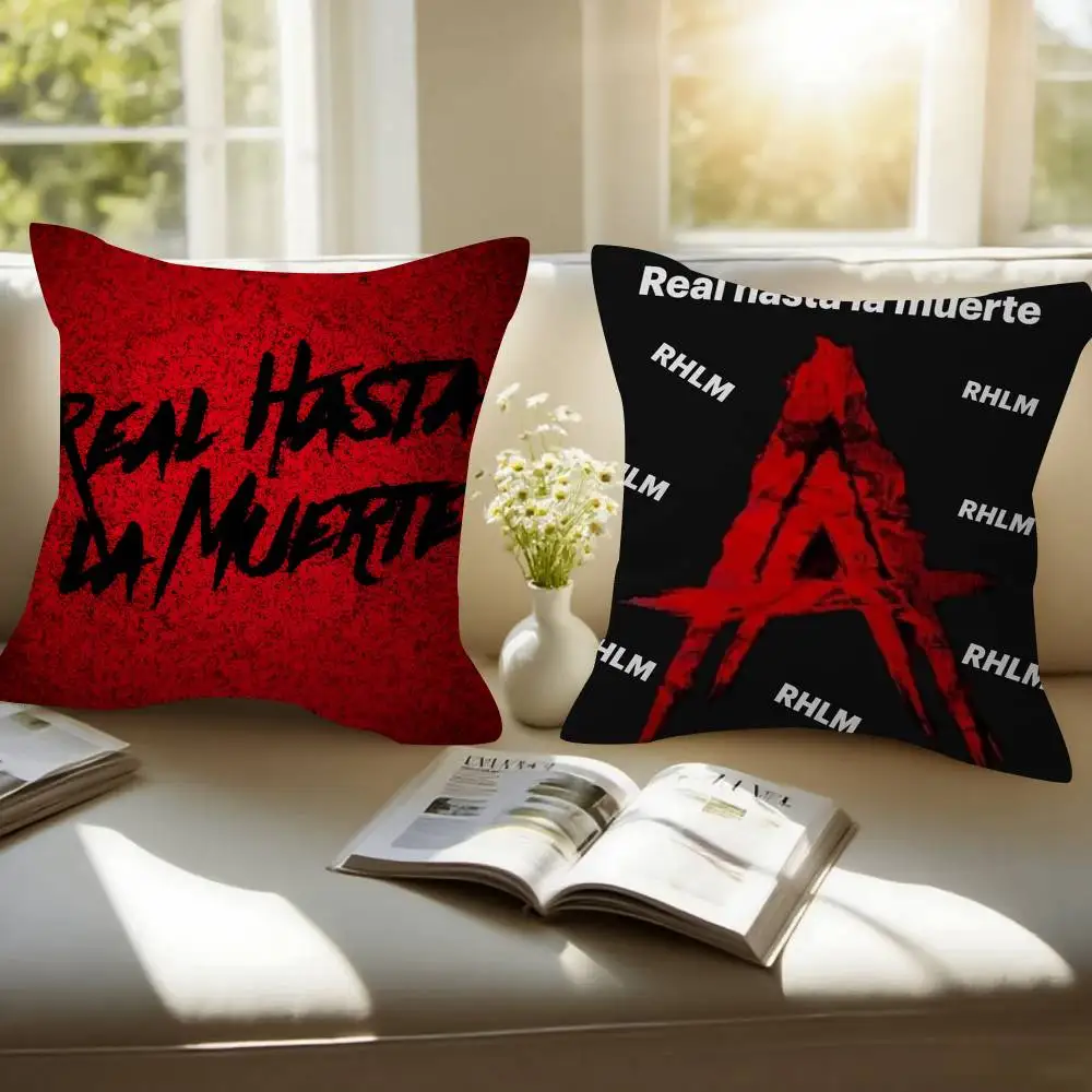 Anuel AA Real Hasta La Muerte    Pillow Cushion Cover Pillowcase Living Room Sofa Home Decor Customized