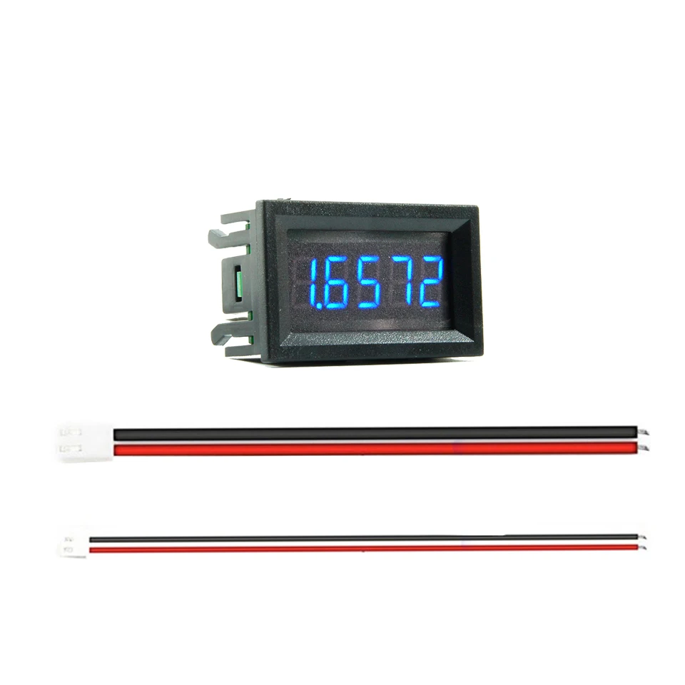 DC4-30V LED Digital Ammeter Voltmeter 0.36 inch 4-wire 5-digit high precision ammeter Built-in shunt Measuring tool