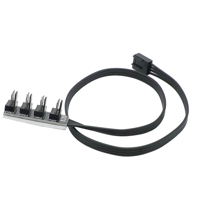 

Braided Power Cable 1 to 4 Pins TX4 PWM CPU Cooler Computer Chasis Cooling Fan Hub Splitter Adapter Wire 35cm for PC