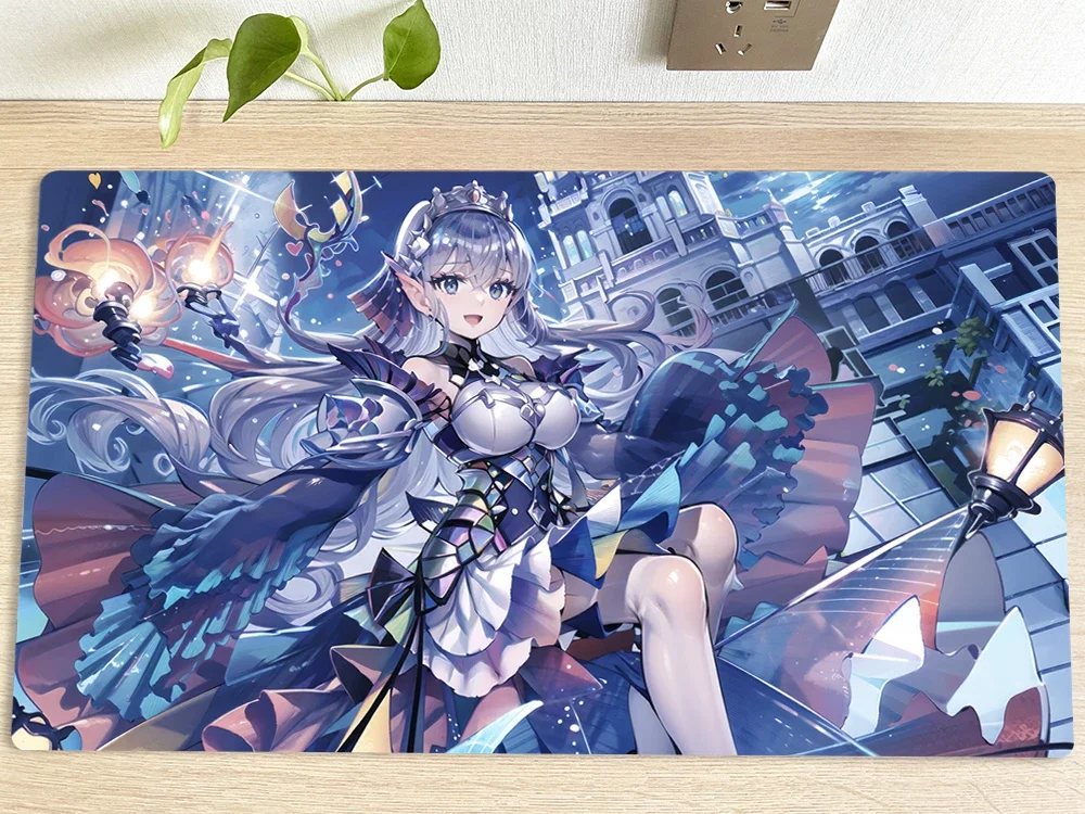 

YuGiOh OCG Playmat Tearlaments Kitkallos TCG CCG Mat Trading Card Game Mat Table Desk Mouse Pad Gaming Play Mat Free Bag