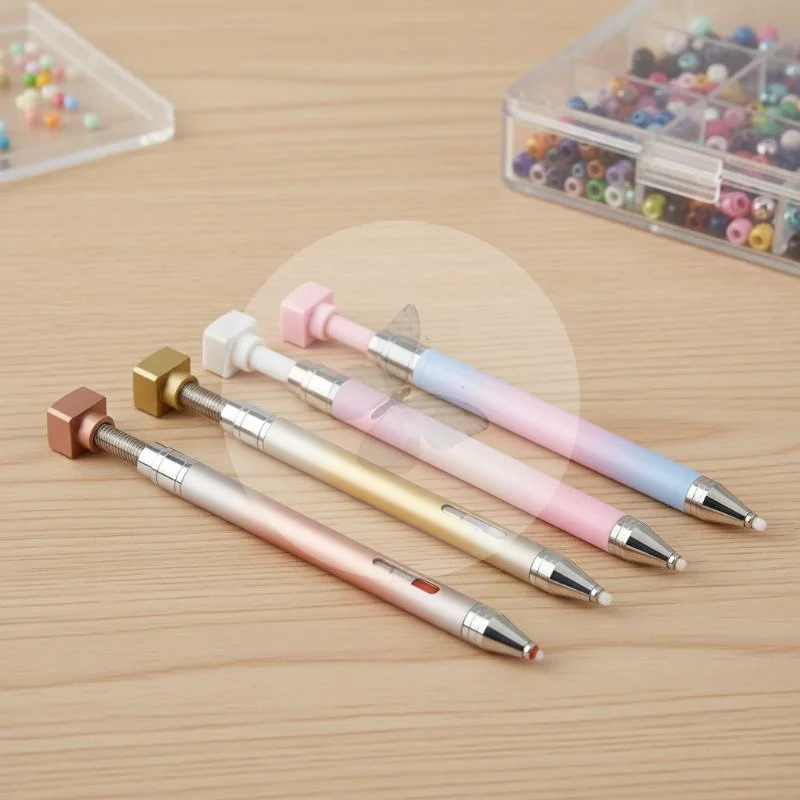 Art Craft Stick - グラデーション自己粘着ポイントドリルワックススティック回転式ネイルアートラインストーンジェムピッカー DIYネイルクラフト用