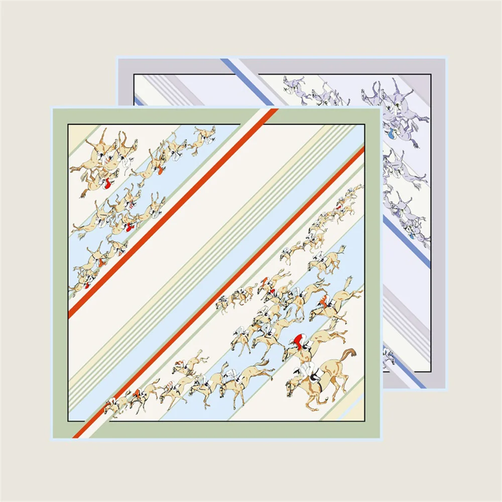 

Новинка 2024 года, шелковые шарфы, саржевый шелковый шарф с принтом, женские шали, роскошный дизайн, хиджаб, модный квадратный завитый шейный платок