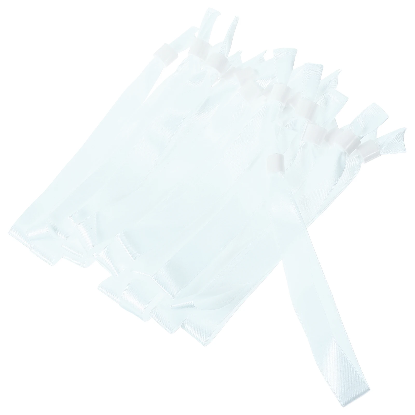 

20 Pcs Activity Wristband Bracelets Cloth Wristbands Disposable White Polyester Colored for Events