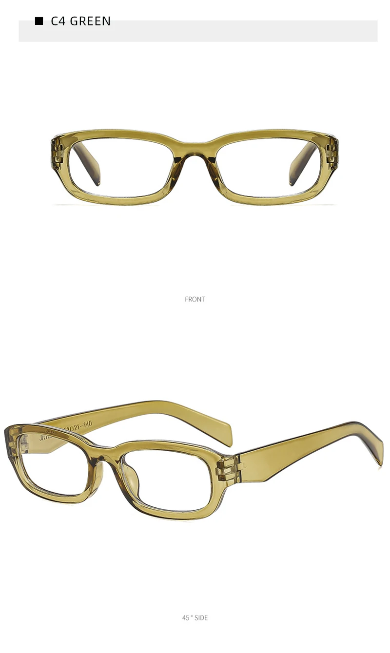 Modische kleine rechteckige photochrome Brille für Damen, klassische Farbwechselbrille, stilvolle tägliche dekorative Brille – Detail 10