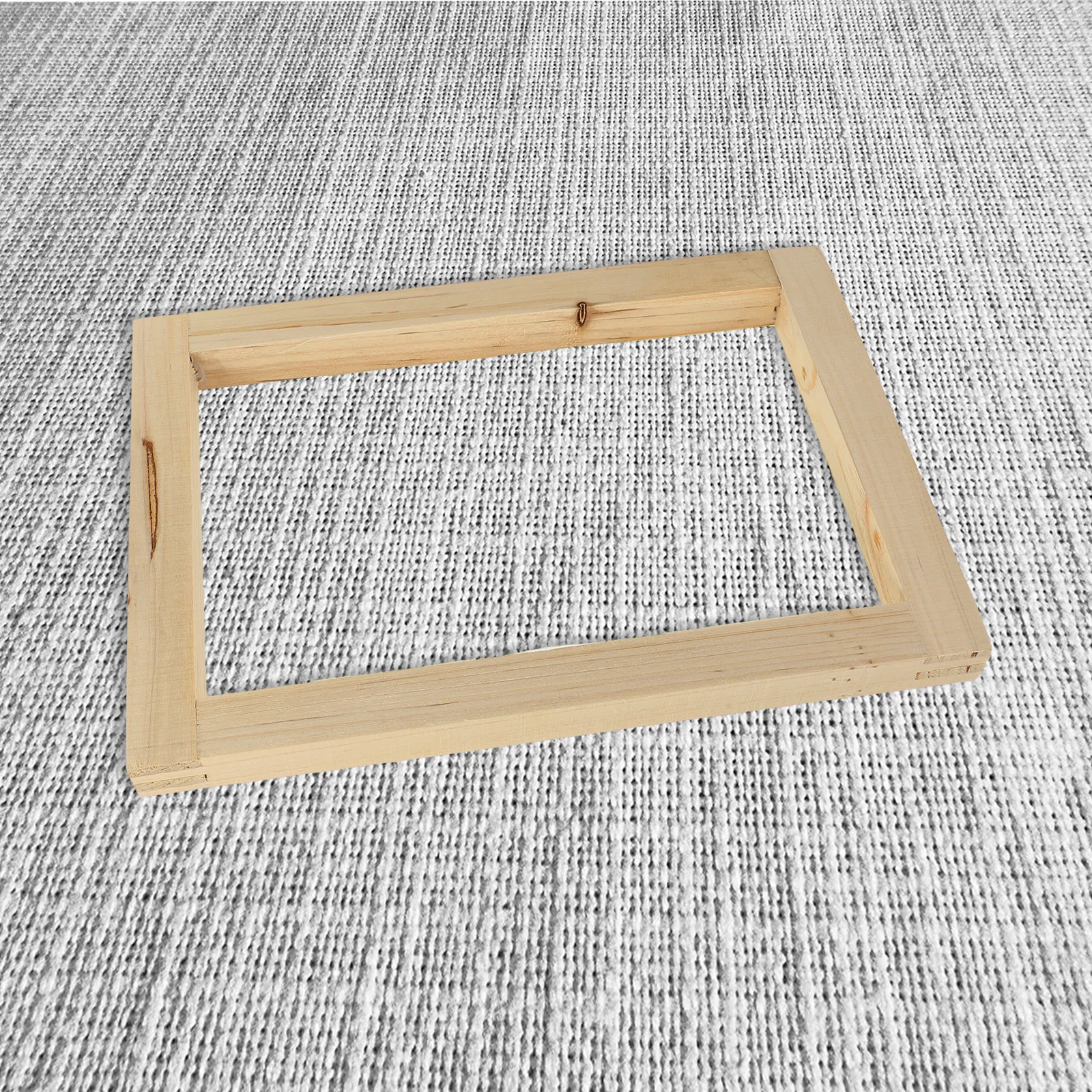 

Premium Wooden Screen Printing Frame Sturdy Professional DIY Craft Frame for T-Shirts Fabric Banners Reusable Washable Screen