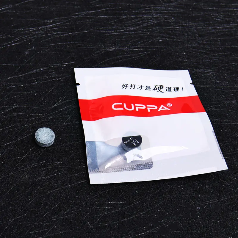 Dica Cue Couro Cuppa para Bilhar, Snooker, Tamanho 10.5mm, S, M, H