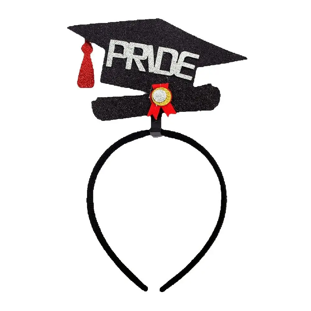 

Graduation Pride Grad Cap Headband Grad Party Headwear Kindergarten Photo Prop Commencement Decor Graduation Gift Hair Accessory