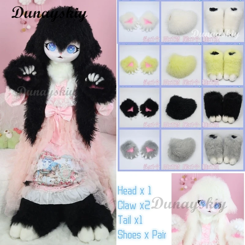 

Animal Sheep Fursuit Cosplay Furry Costume Head Base Comiket Furry Kig Kigurumi Rabbit Doll Beast Mask Cosplay Costume Kid Gift
