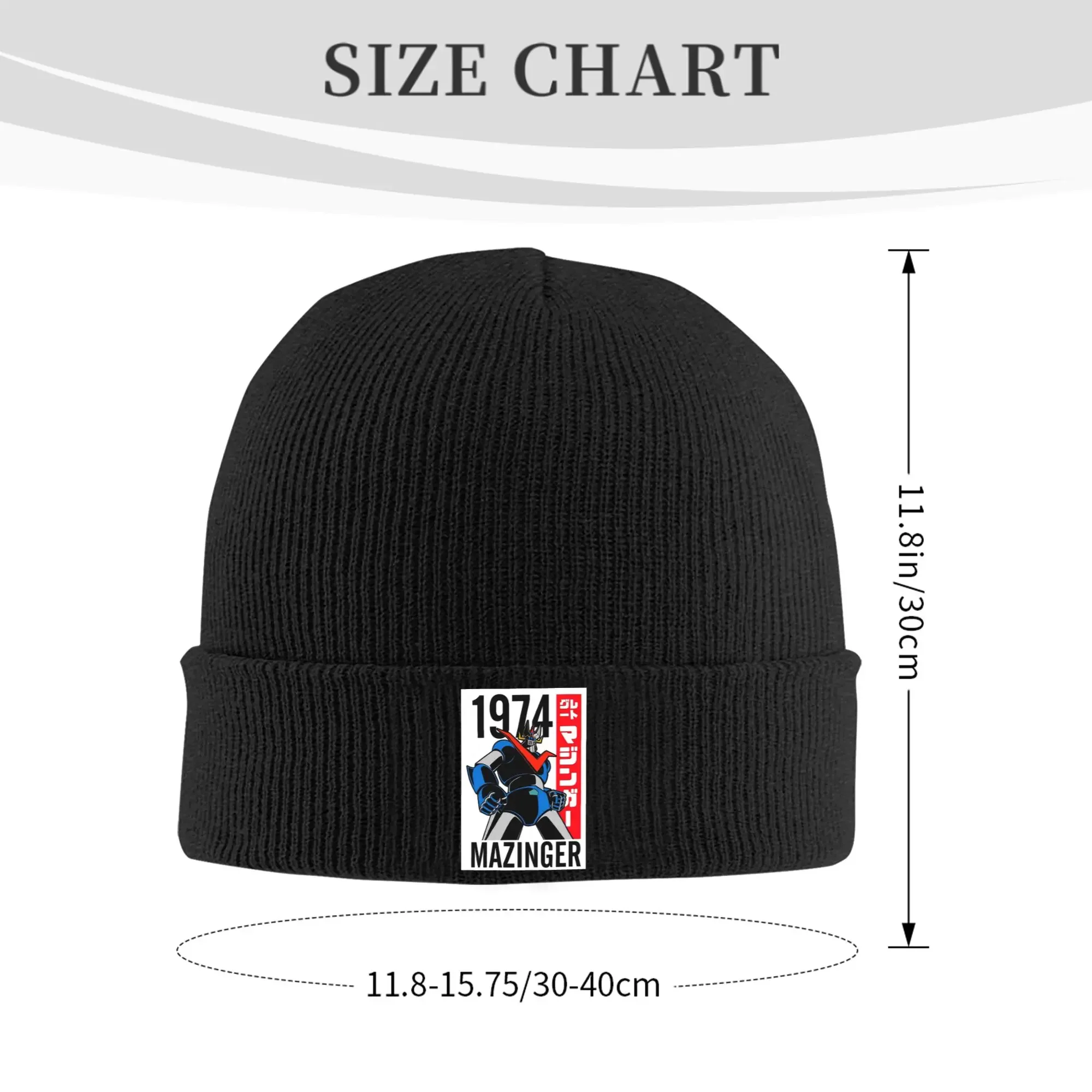 Mazinger Z Mad Robot Grendizer Anime Manga gorros de invierno gorros cálidos de punto de otoño gorros para mujeres y hombres