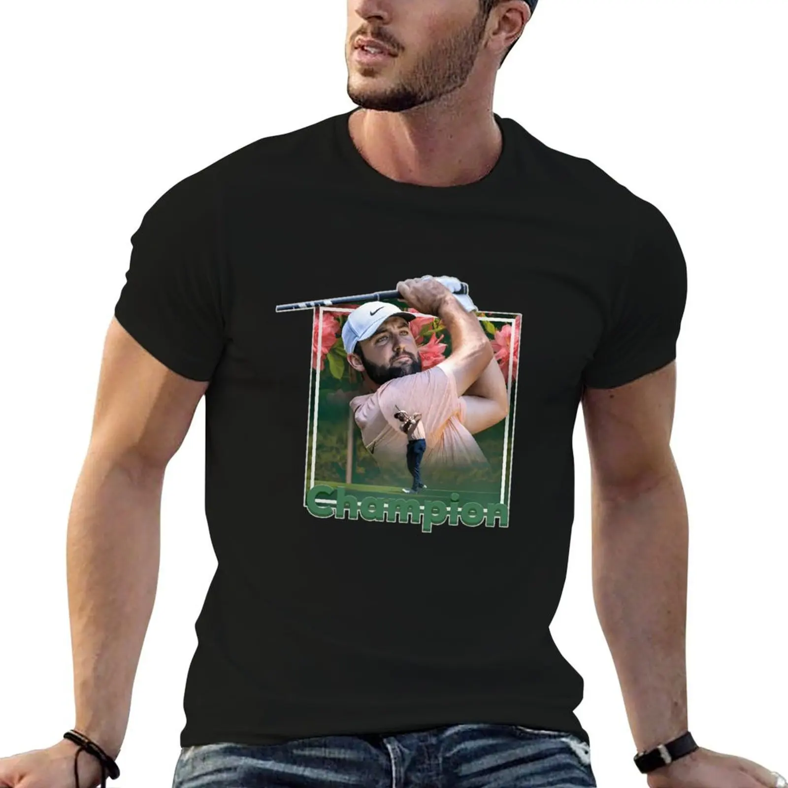 

Scottie Scheffler Themasters T-Shirt men t shirt cotton 100% cotton tshirt 100% T-Shirt
