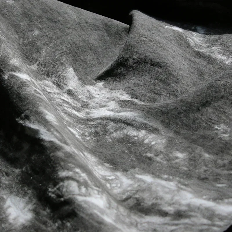 رش الحبر تقديم الرجعية الإبداعية النسيج زهرة رمادية ل معطف السراويل مصمم الأزياء القماش لكل متر Diy بها بنفسك مواد الخياطة #4