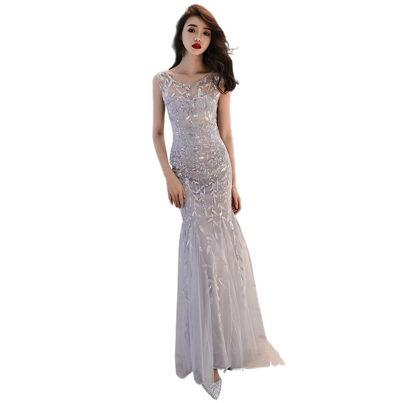 

Elegant Sequined Mermaid Formal Evening Long Dress