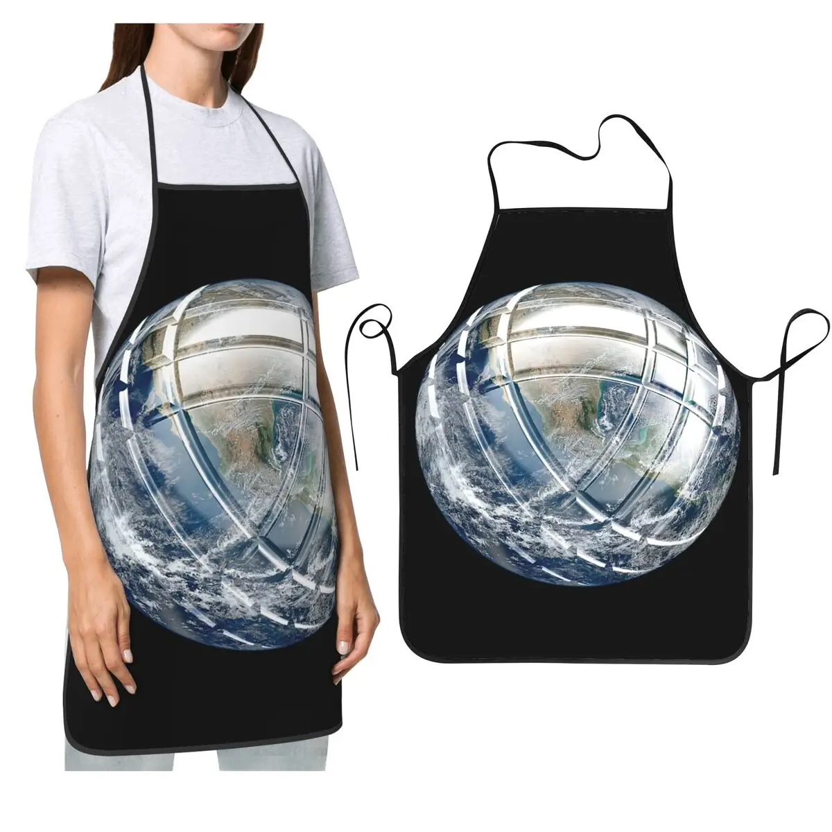 

Petanque Aprons Chef Cooking Cuisine Tablier Waterproof Bib Kitchen Cleaning Pinafore for Women Men Painting