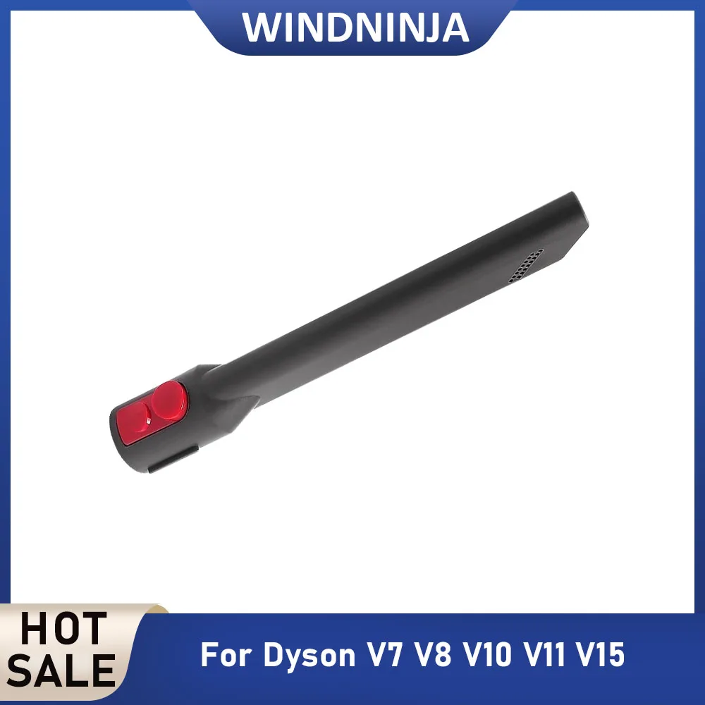 Flat-tip Elongated Mouth Suction Head Parts for Dyson V7 V8 V10 V11 V15 Vacuum Cleaner Crevice Brush Tool for Household Cleaning