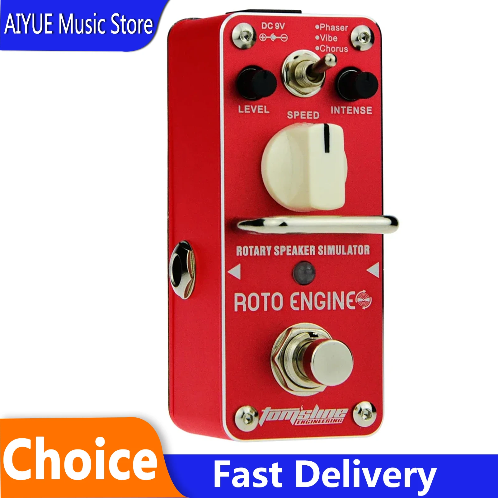 

Aroma ARE-3 ROTO ENGINE Rotary Speaker Simulator Guitar Effect Pedal Mini Single Effect True Bypass Guitar Parts and Accessories