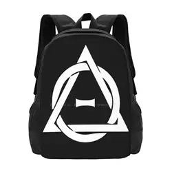 Pd (Ytb) Theta-Delta Therian Symbol White Hot Sale Schoolbag Backpack Fashion Bags Therianthropy Otherkinity Pd Youtube Theta