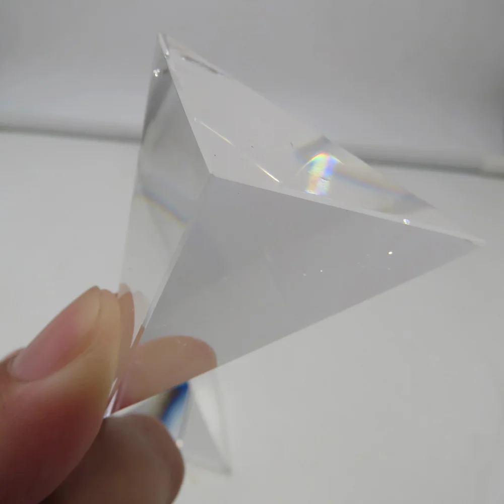 BEST !!!!! Tetrahedron-Natural Clear Quartz Crystal Pyramid, Reiki Healing, 4 Faces, 6 Edges  35~45g