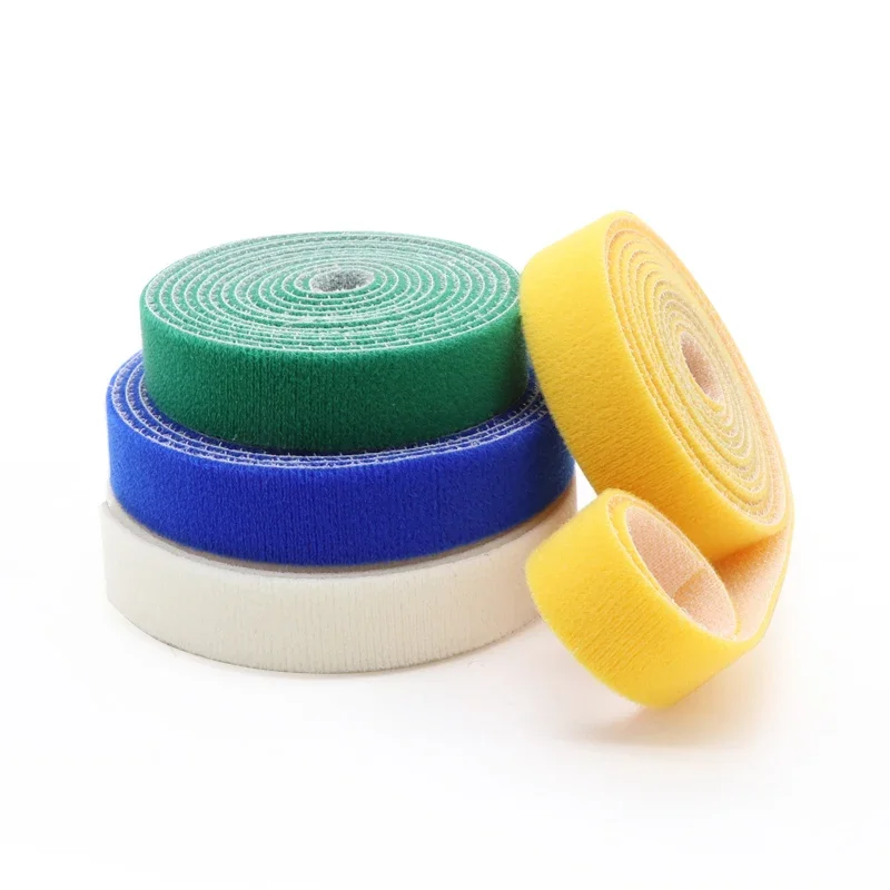 5m/roll Self Adhesive Tape Width 10/15/20/25mm DIY Accessories  Reusable Cable Tie Wire Straps Tape