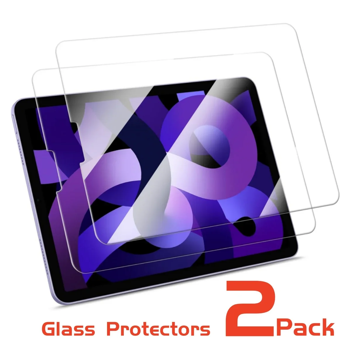 

2 Pack Tempered Glass Protector for IPad Air Pro 13 11 2024 M4 M2 Air 6 5 4 Mini6 Mini5 Screen Protectors HD Clear Anti Scratch