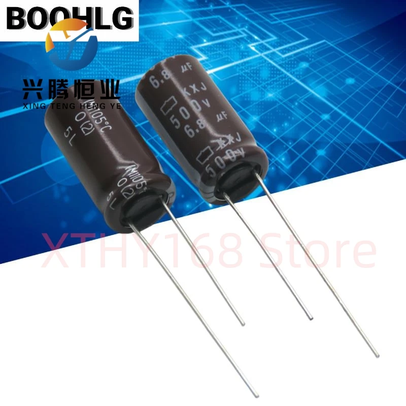 10 Uds 6,8 UF 500V condensador 500V 6,8 UF 10X20 KXJ alta frecuencia baja resistencia