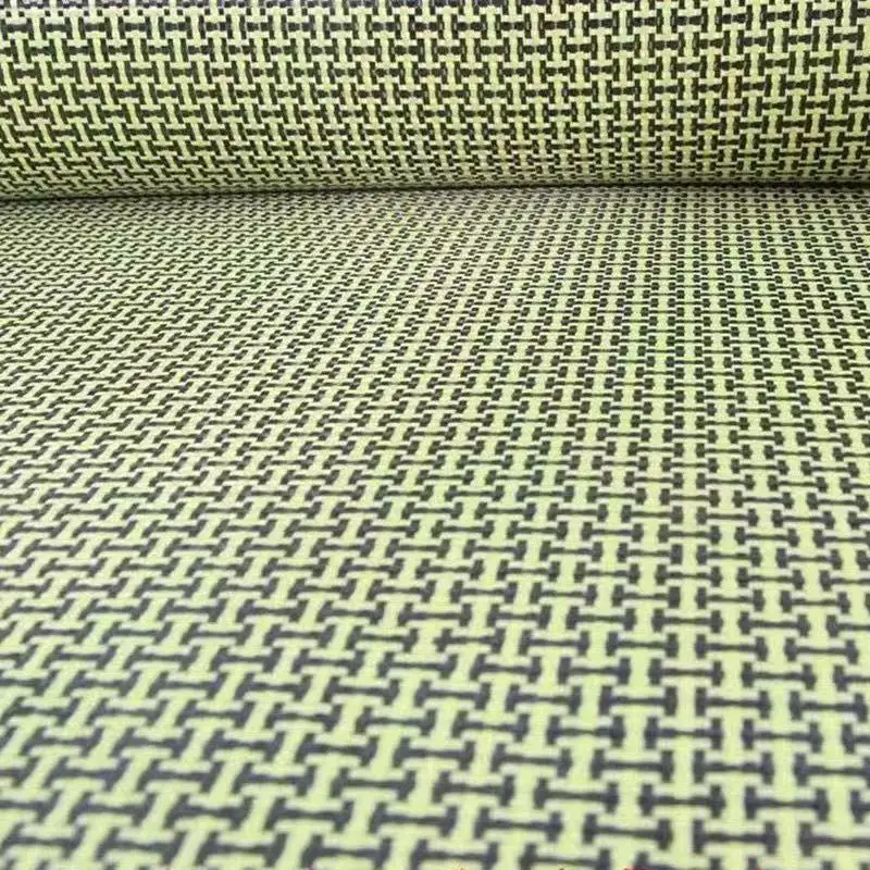 

100D /3K 200gsm Yellow Kevar & Carbon fibermixed Fabric Piain Hybrid Carbon Kevlar Cloth 50cmx100cm