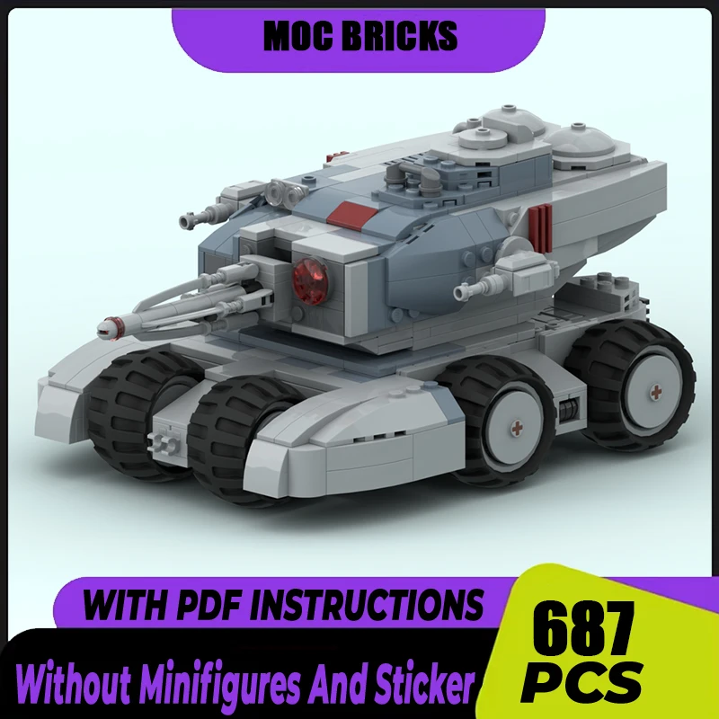 Military Series Model Moc Building Blocks Empire Heavy Tank Model Technology Modular Brick DIY Assembly Toy Holiday Gifts