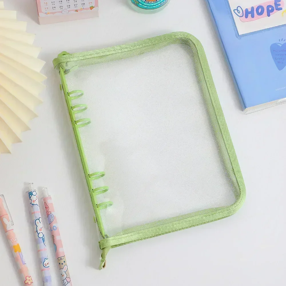 A5 Laser Star Zipper Binder Organizer