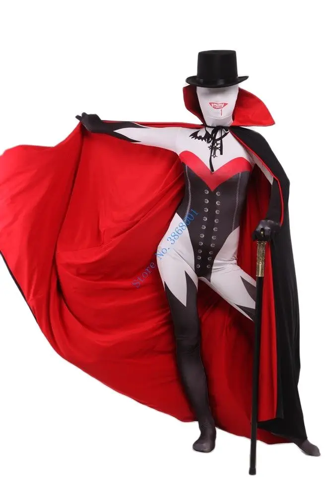 Witch cosplay Catsuit Costume Printing pattern Lycar Spandex full Body Zentai suit stage costumes club party jumpsuit