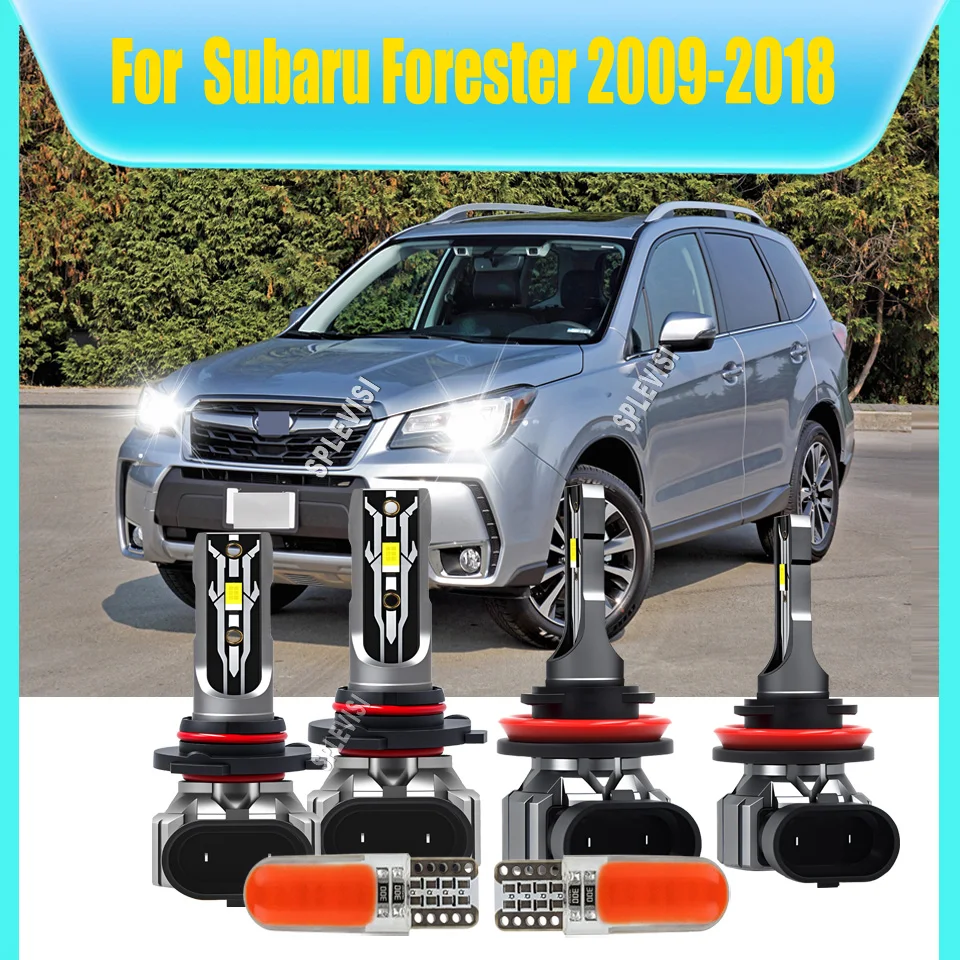 

Светодиодные белые фары головного света с встроенной защитой от перенапряжения для Subaru Forester 2009-2018