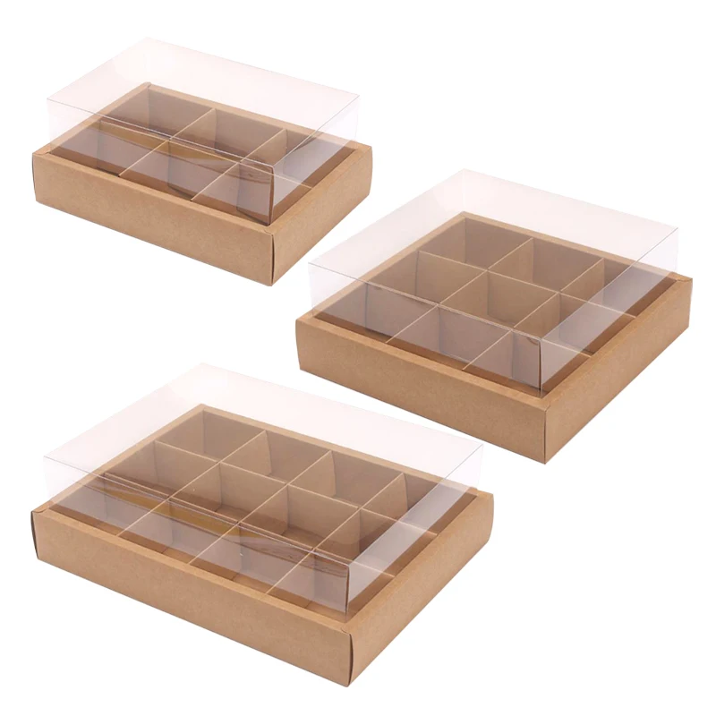 

Bread Box Gold Foil Embossed Hard Box Cookies Cake Macarons Dessert Snacks Wedding Food Packaging 2/4/6/9 Divider