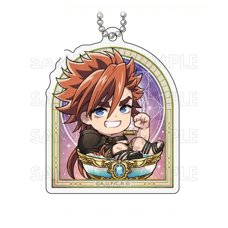Anime Record of Ragnarok 6cm Acrylic Keychain & Badge Set, Chibi Buddha Zeus Combo Gift