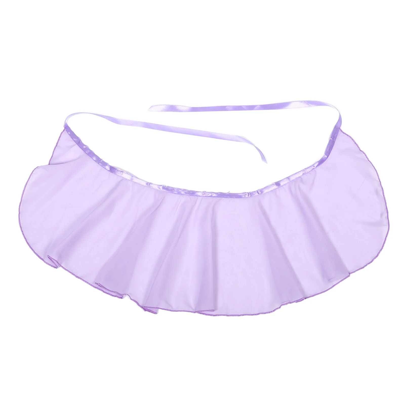 

Юбка для балета и танцев для девочек, фиолетовая легкая нейлоновая дышащая балетная юбка-пачка с запахом на талии для танцев и выступлений