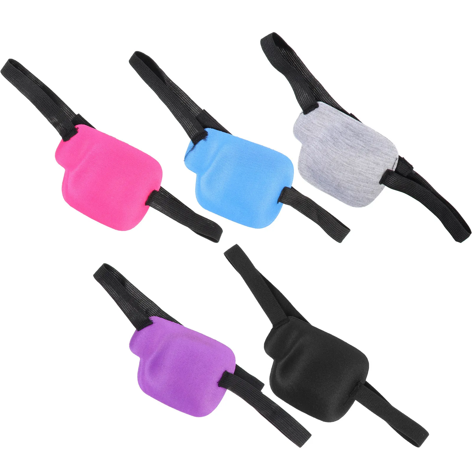 

5Pcs Single Eye Patches for Amblyopia Correction Breathable Lightweight Comfortable Elastic Strap Eye Covers Adults Kids