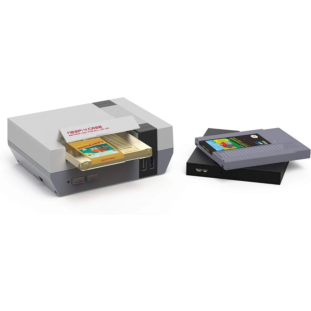 RETROFLAG NES Cartridge Style 2.5-Inch SATA to USB 3.0 Tool-Free External Hard Drive Enclosure