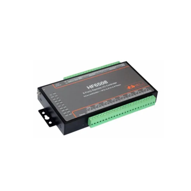 Industrial 8 D-I 8 D-O 8 Way I-O Controller Ethernet RS485 8CH Re-mote Relay Ethernet Remote Controller HF6508