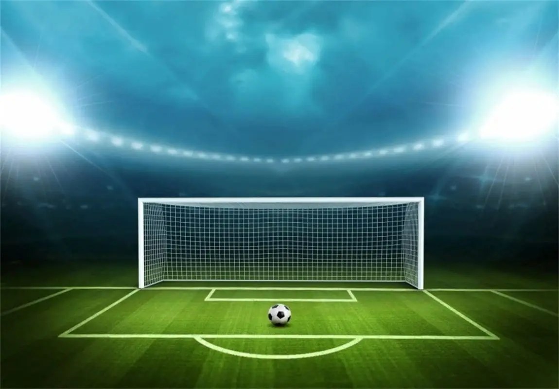 Soccer Field Background Football Pitch Ball Game Stadium Spotlight Photography Backdrop School Match Kid Boy Portrait Wallpaper