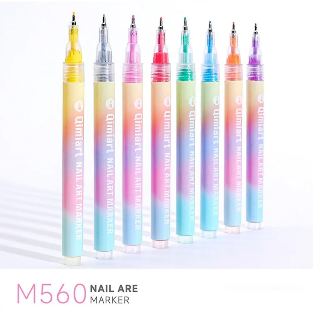 

Портативный набор из 12 цветных ручек для нейл-арта, водостойкие маркеры для рисования и граффити, быстросохнущие, инструмент для нейл-арта