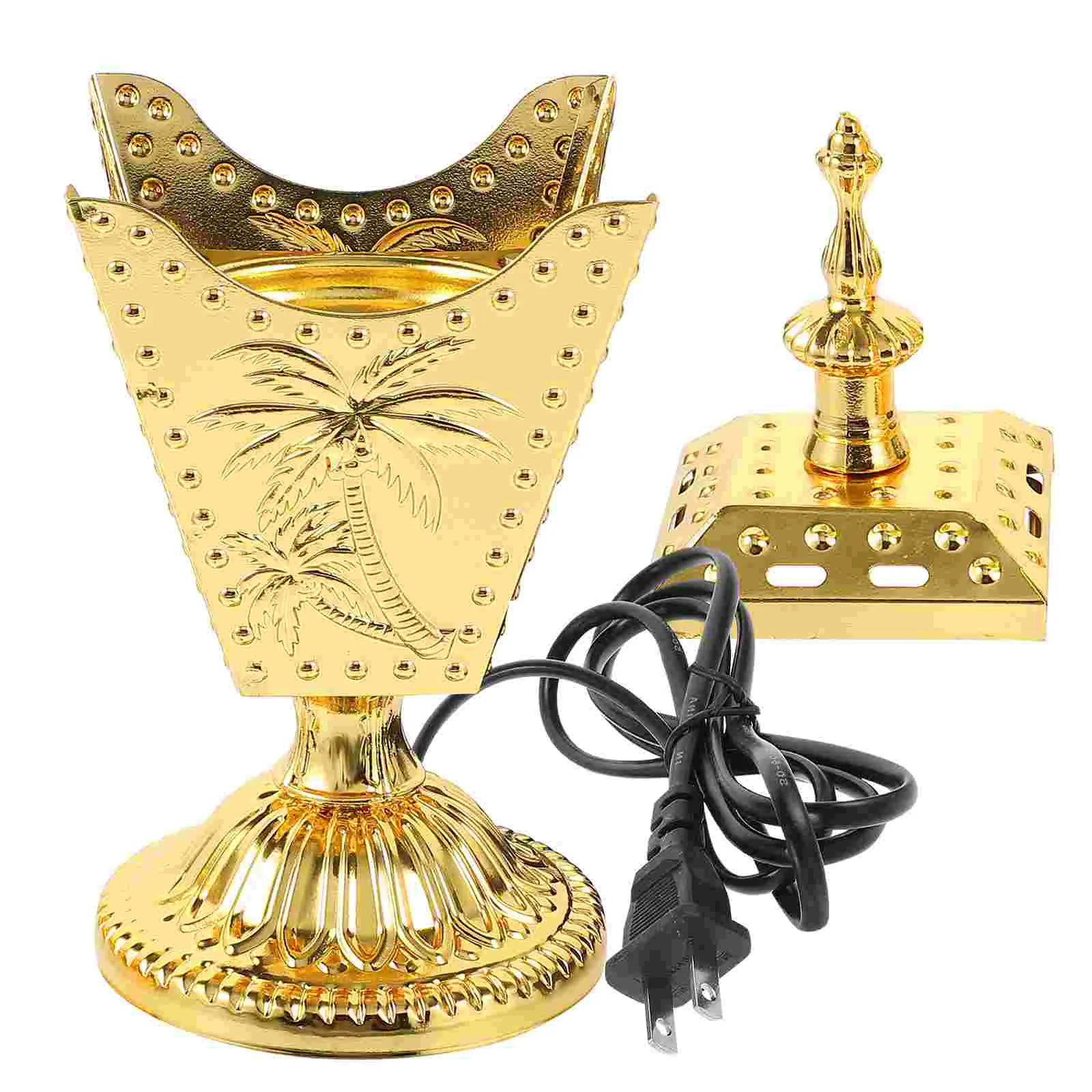 

Metal Incense Burner Electric Censer Home Decor In Holders Desktop Retro Aromatherapy Living Room Bedroom Yoga Office