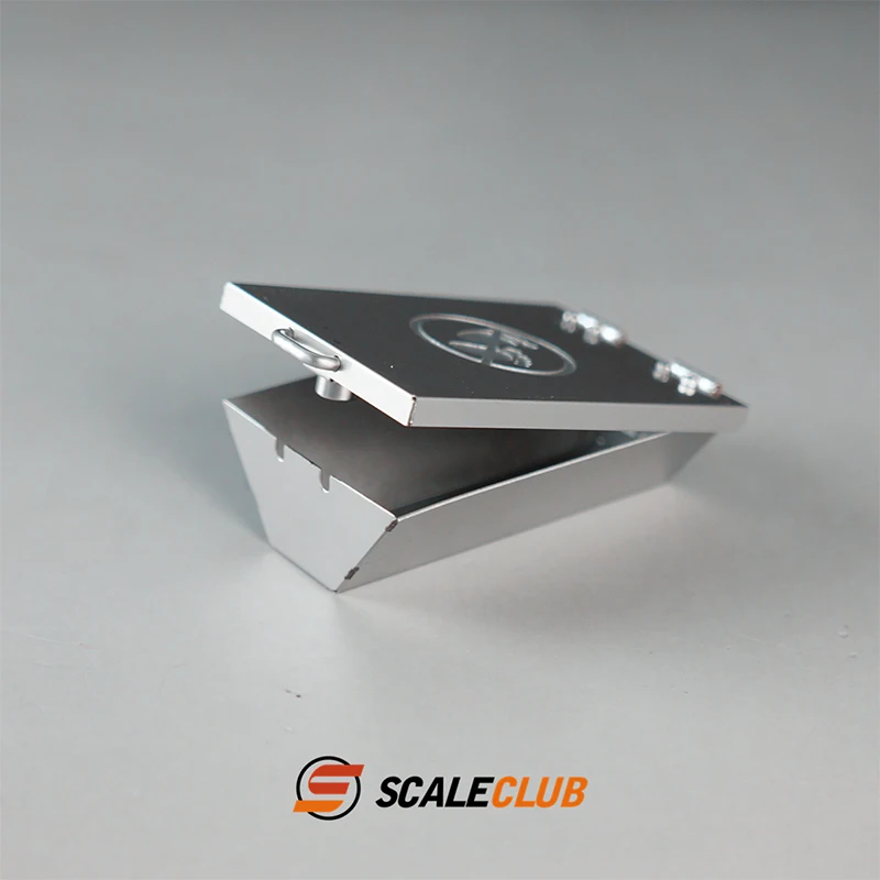 Scaleclub 1/14 Tamiya trator caminhão contêiner modelo de controle remoto caixa de ferramentas para pára-lama de metal