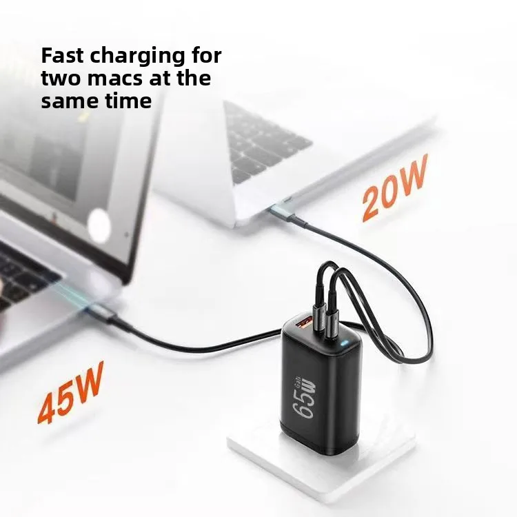 65W GaN USB Type C Charger For Laptop PPS 45W 25W Fast Charge For Samsung Xiaomi Realme Mobile IPhone15 14 13 Pro Phone view 4